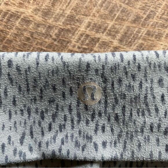 Lululemon Wunder Under Crop II Leggings Gray Dottie Dash 6 - Picture 10 of 12